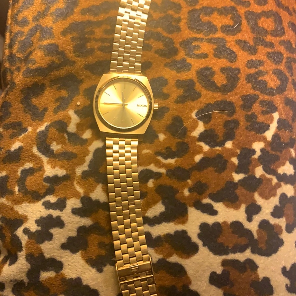 NIKON stainless steel gold watch